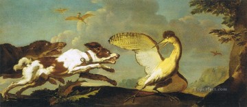 dogs Painting - hunting dogs to birds
